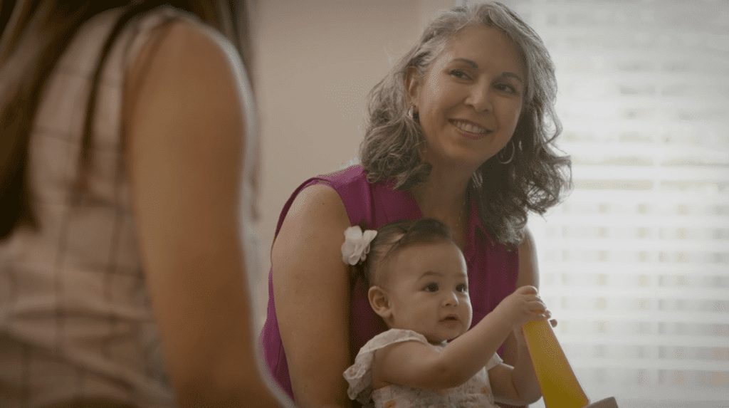 Esther and granddaughter