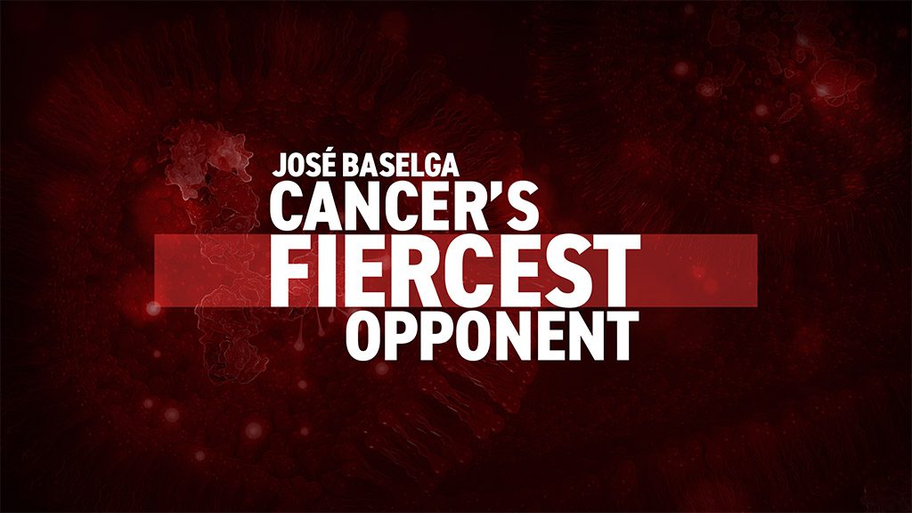 Title card from Jose Baselga documentary by director Chris Valentino